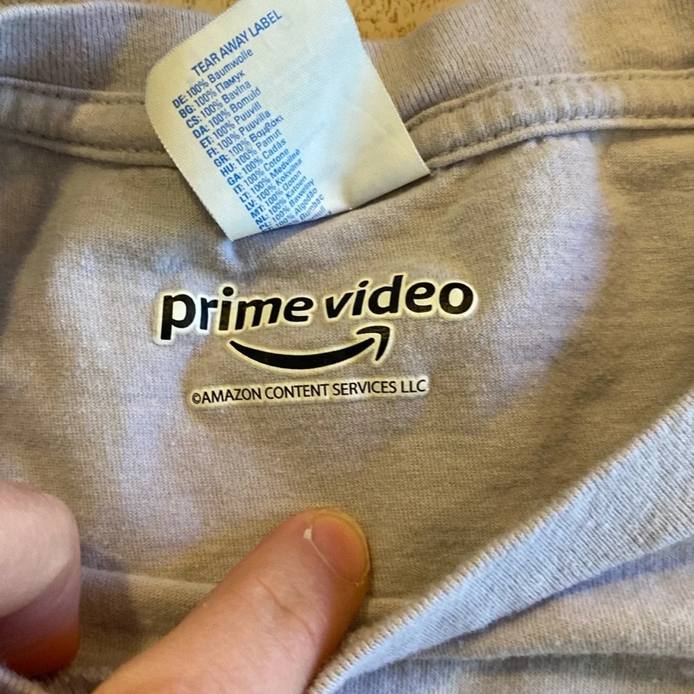 Amazon prime upload me now and get it over with size large unisex